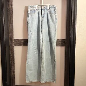 NWT Edikted Light Blue Wide-Leg Jeans Size Small